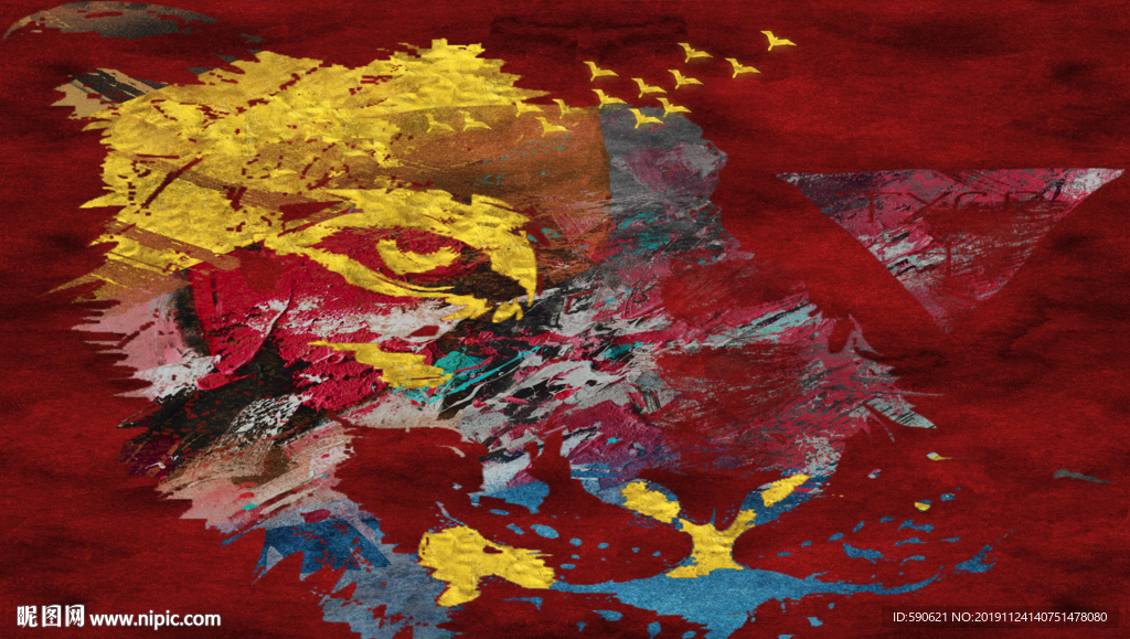 抽象油画