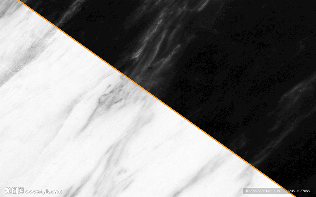 新款爵士白大理石黑白根背景墙