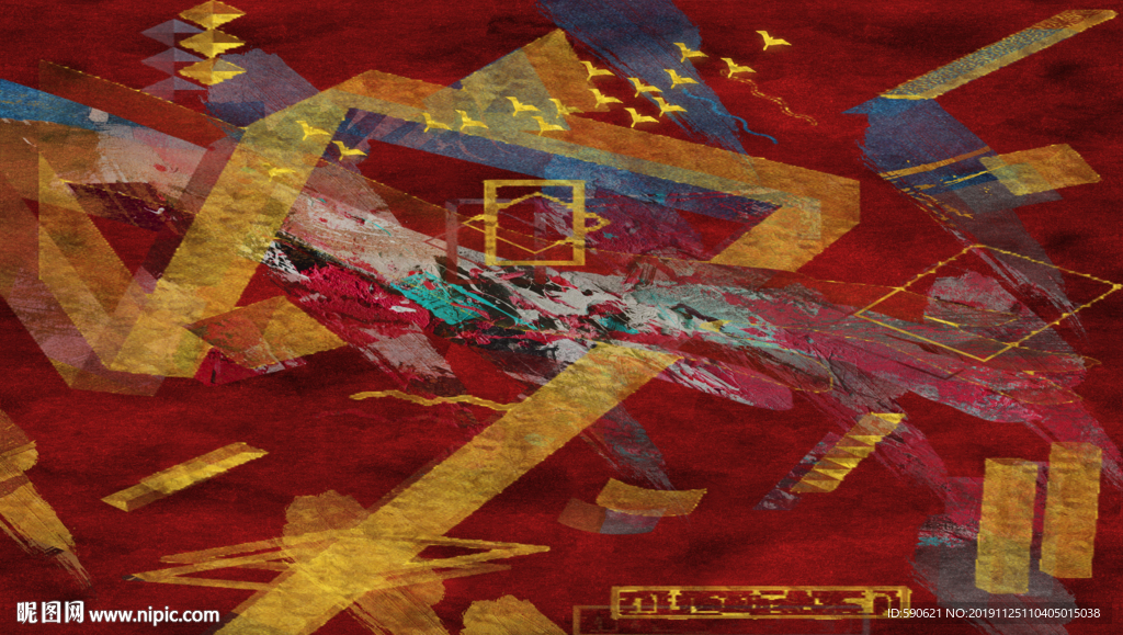 抽象油画