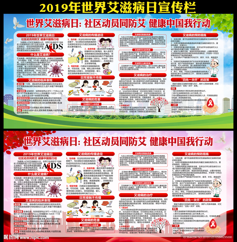 2019年世界艾滋病日宣传栏