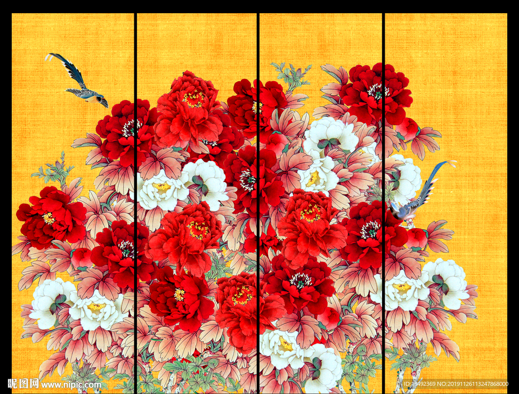 花开富贵牡丹图