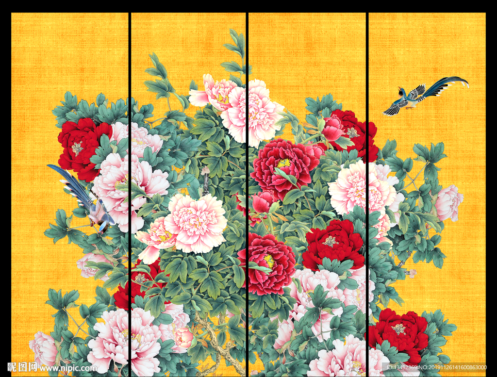 国画牡丹