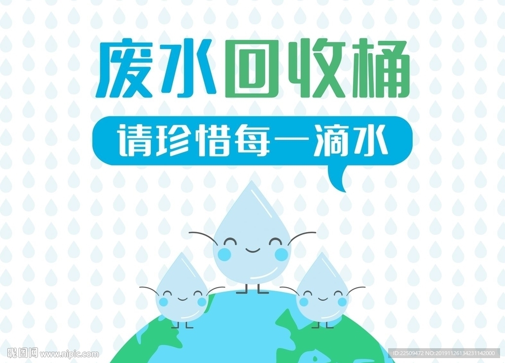 废水回收桶标签