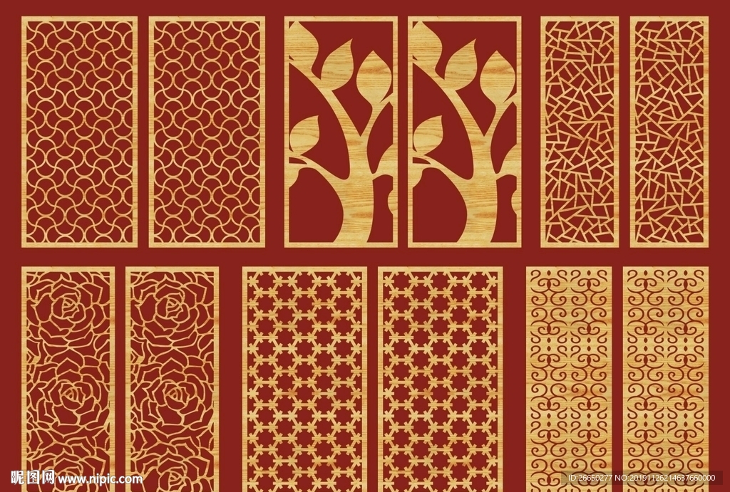 隔断屏风花纹