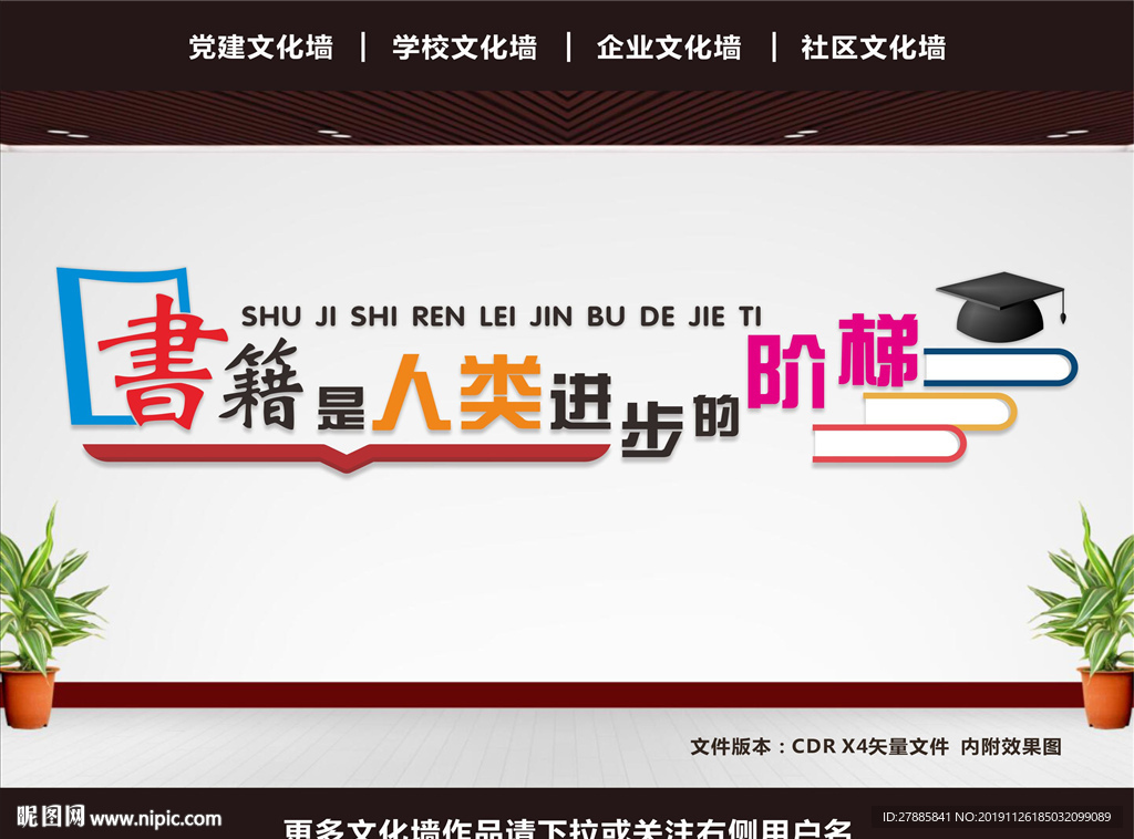 图书馆文化墙