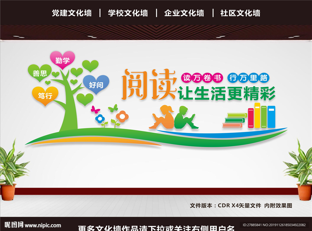 图书馆文化墙