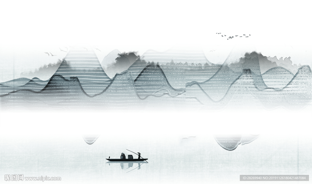 新中式山水画