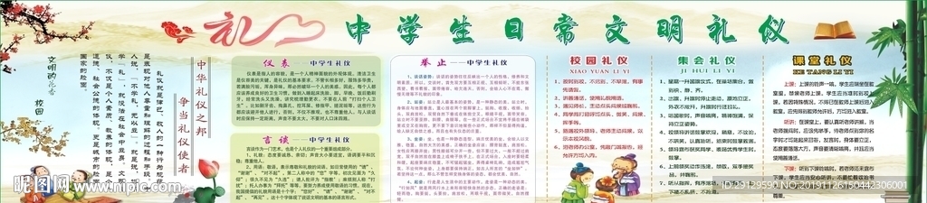 中小学生日常文明礼仪