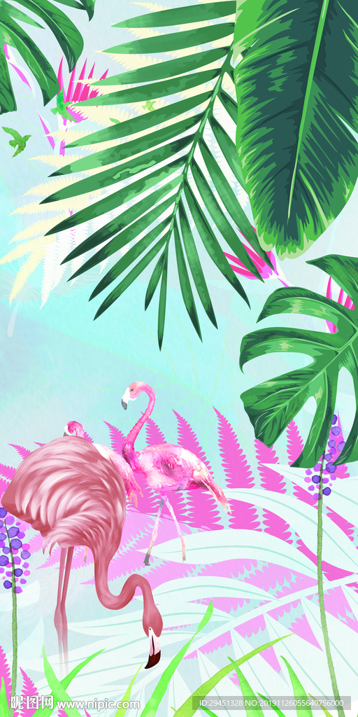 欧式玄关装饰挂画 TIF分层