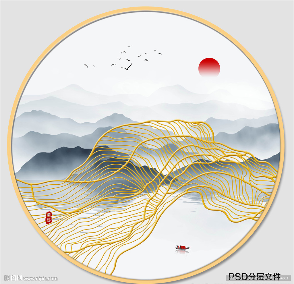 禅境水墨画
