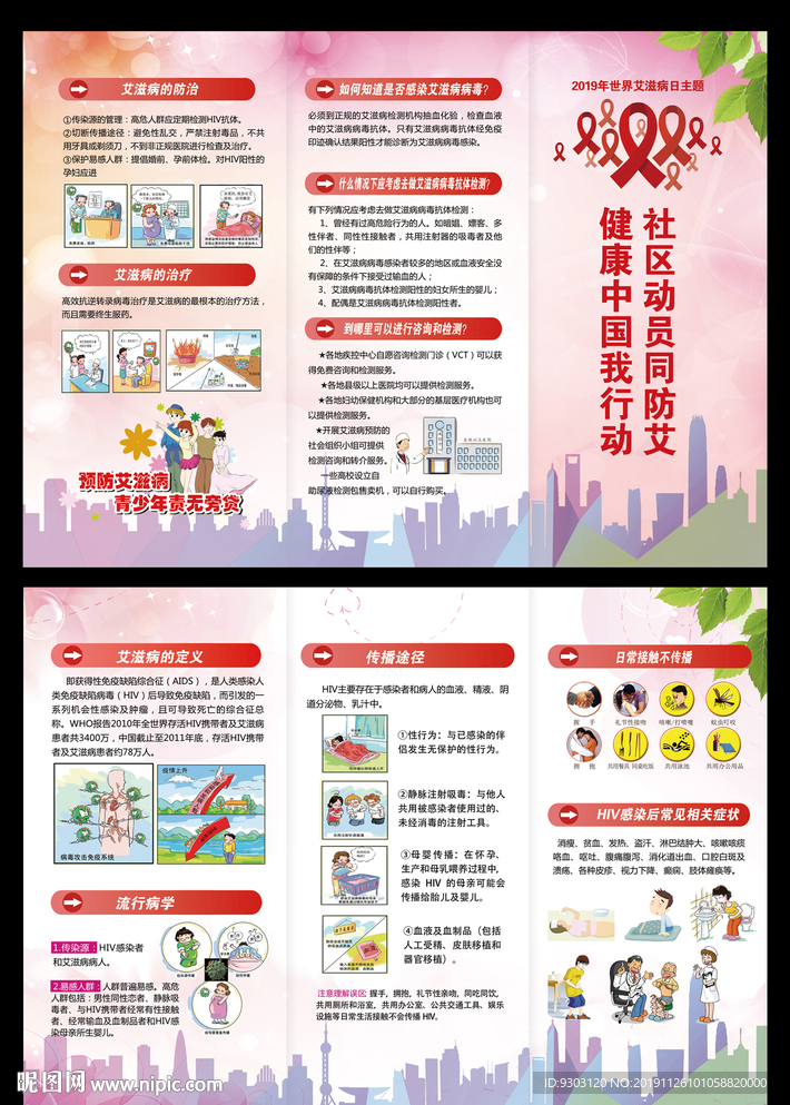 2019艾滋病折页