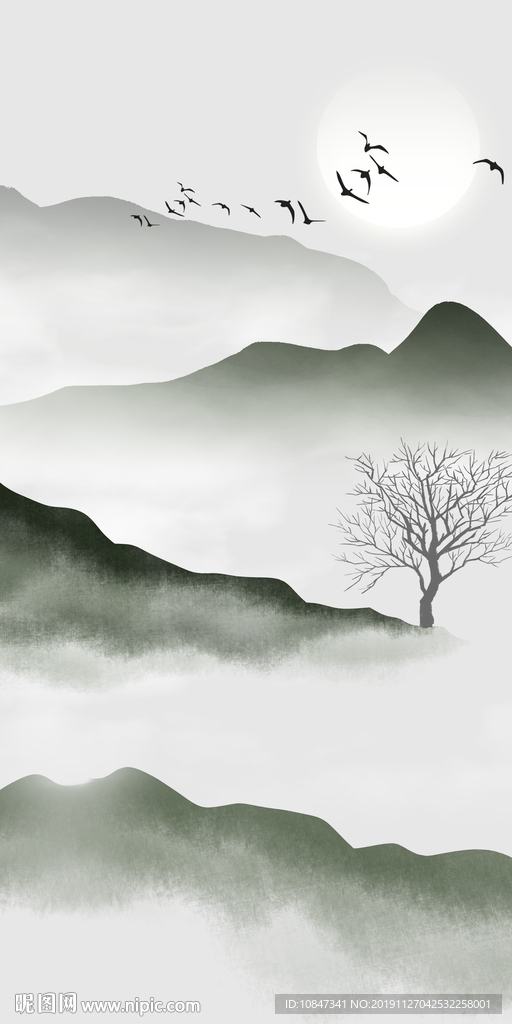 新款玄关无框画 TIF分层