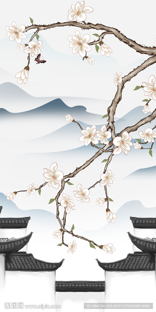 江南玄关无框画 TIF分层