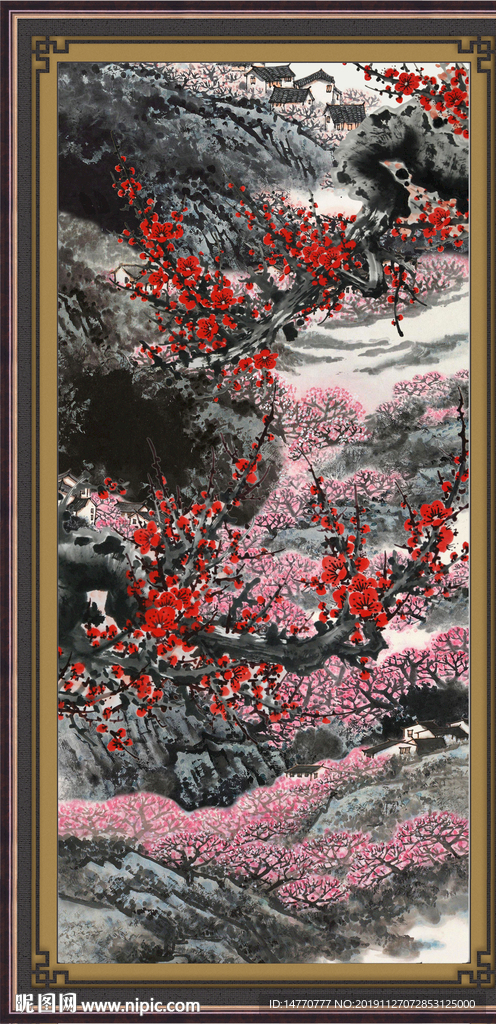 国画梅花