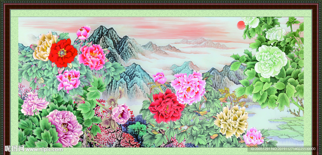 国画牡丹