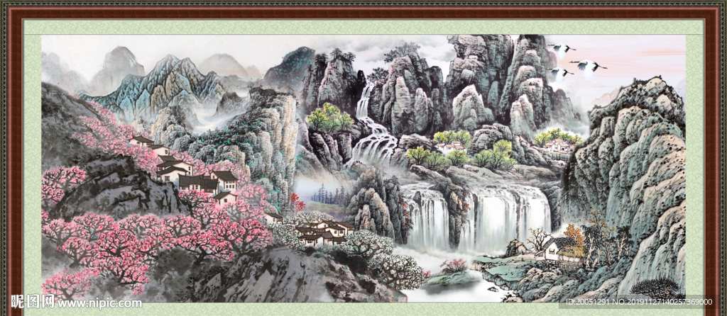 巨幅山水画