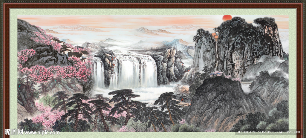 巨幅山水画