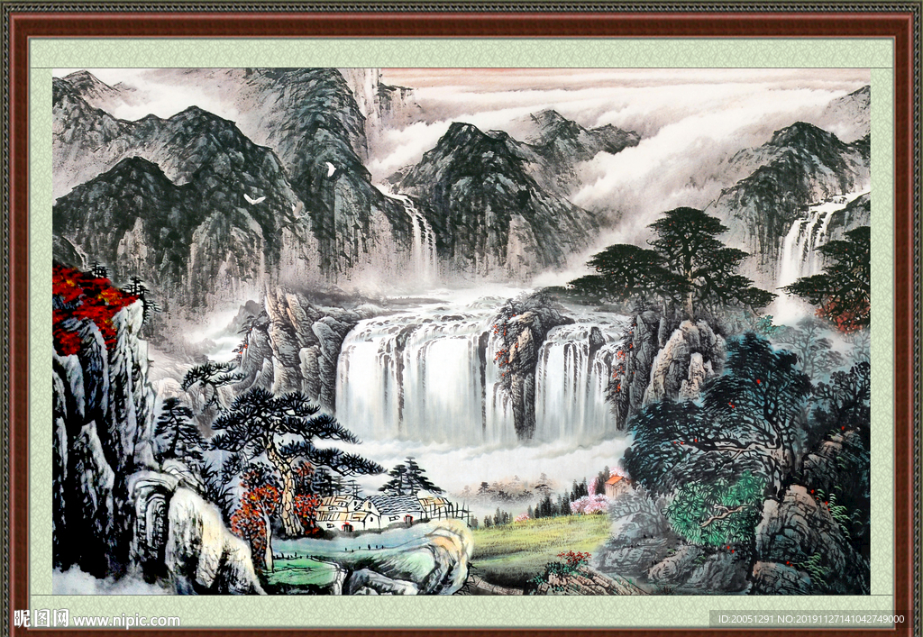 巨幅山水画