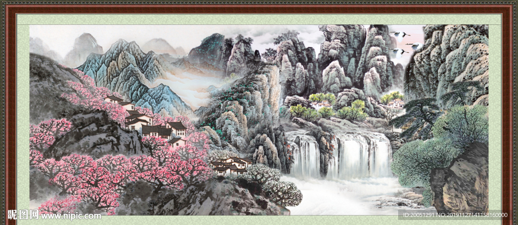 巨幅山水画