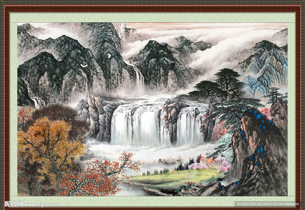 巨幅山水画