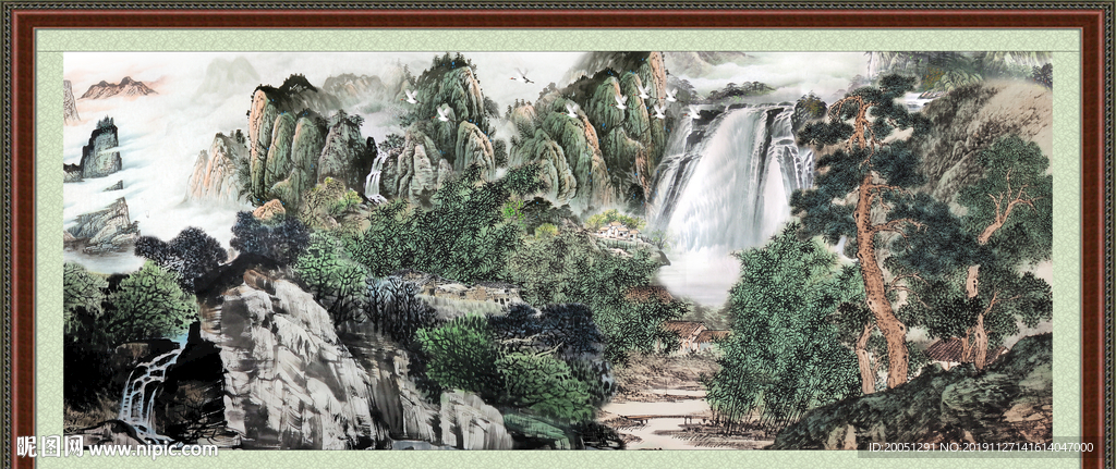 巨幅山水画