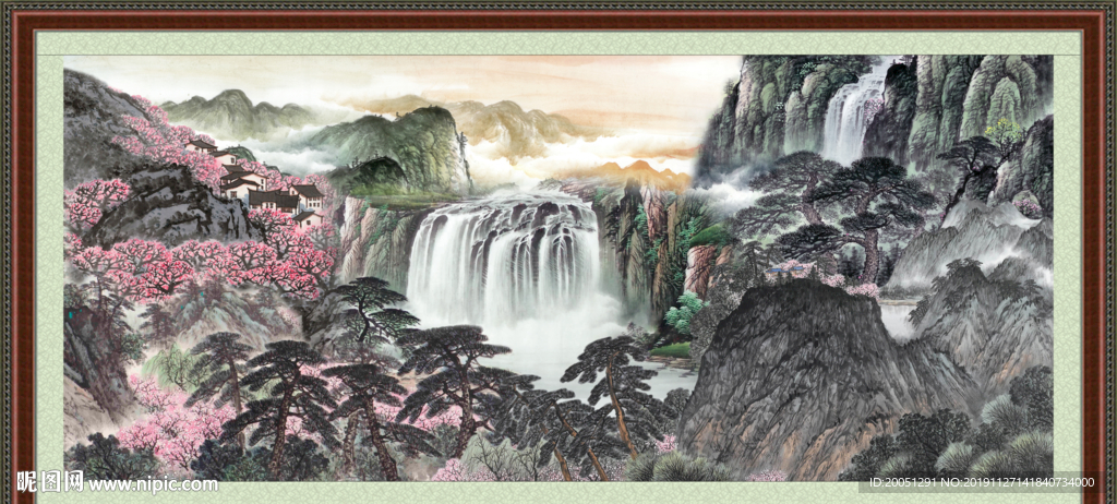 巨幅山水画