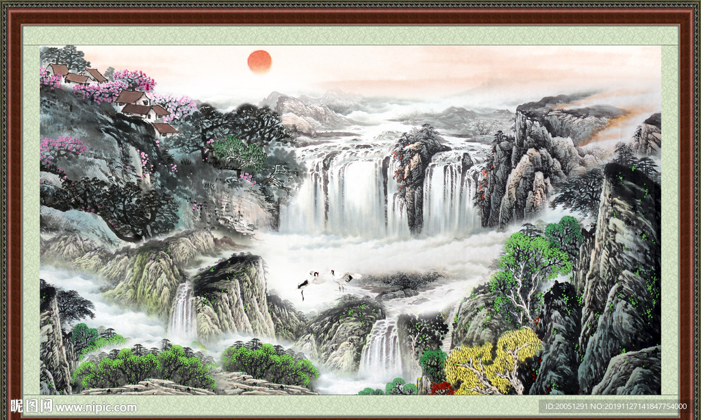 巨幅山水画