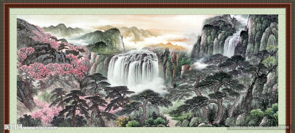 巨幅山水画