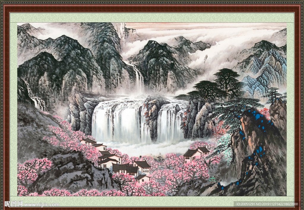 巨幅山水画