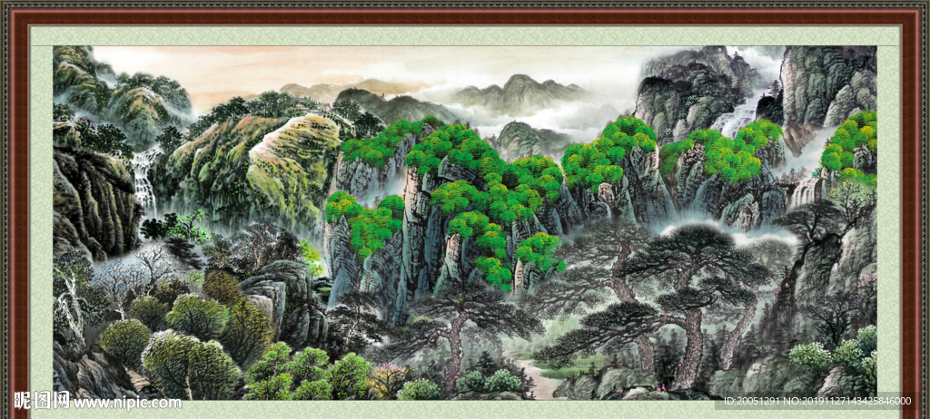 巨幅山水