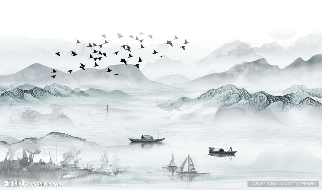 抽象山水