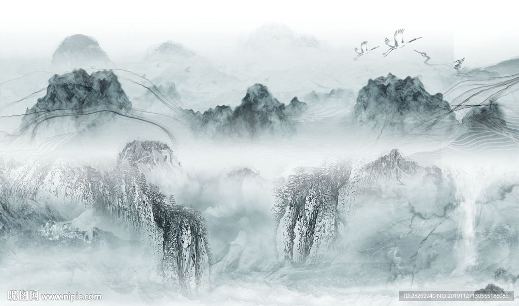 抽象山水