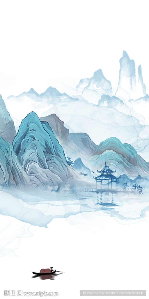 新品玄关新中式画 TIF分层