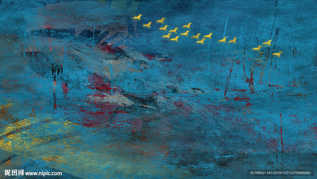 抽象油画