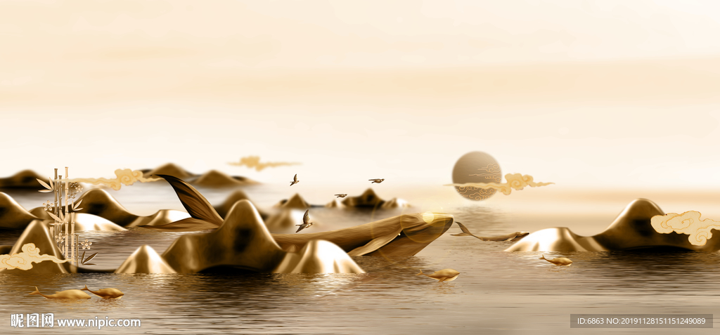 地产  金色单页