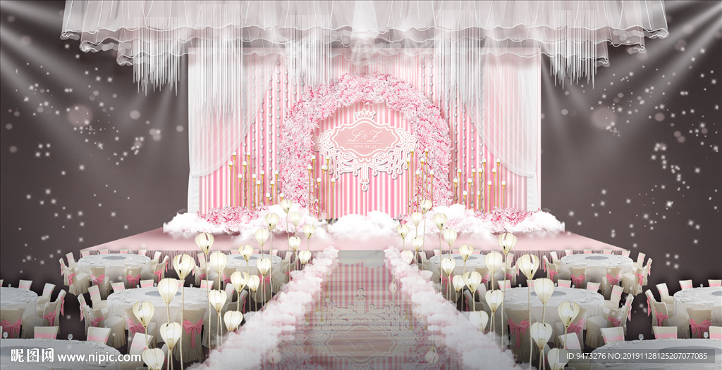 樱花拱门婚礼仪式区