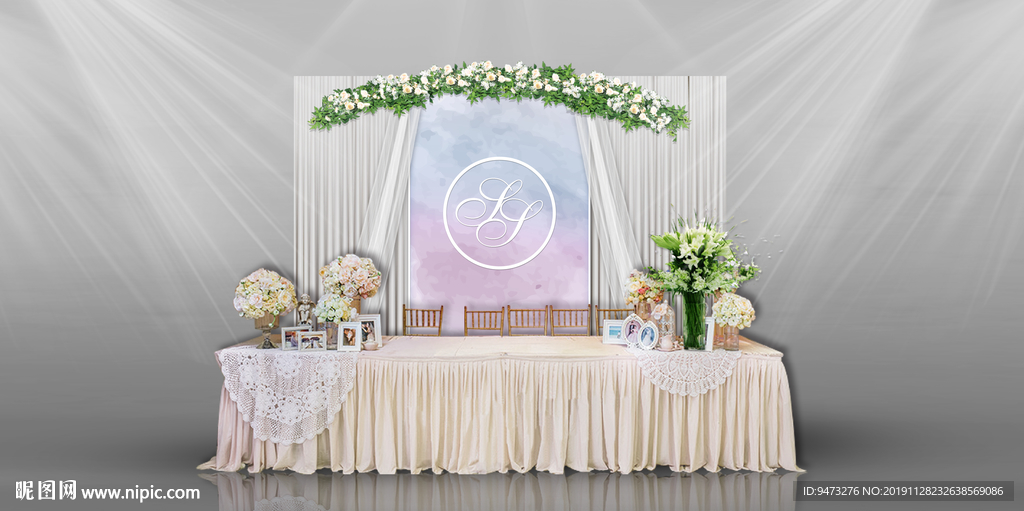 大理石婚礼签到区