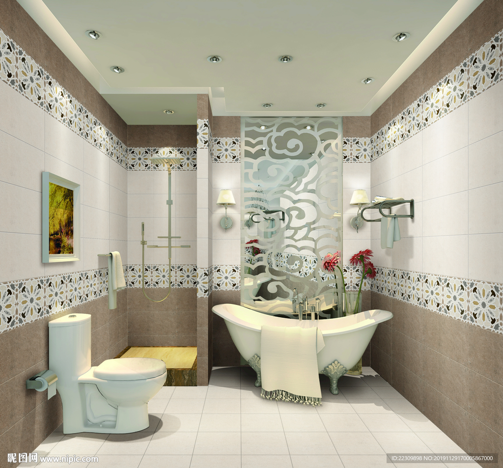 卫生间 洗手间 浴室 欧式风格