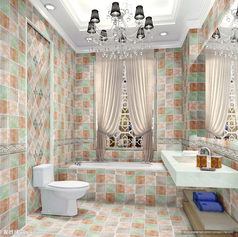 卫生间 洗手间 浴室 欧式风格