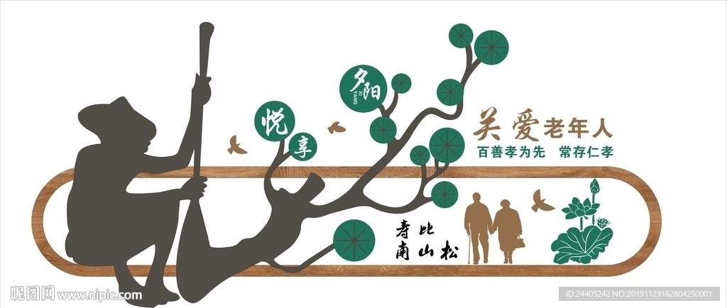 养老文化墙