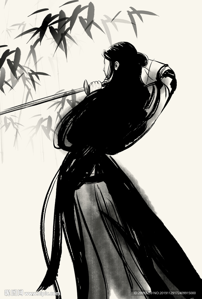 水墨侠客（女）
