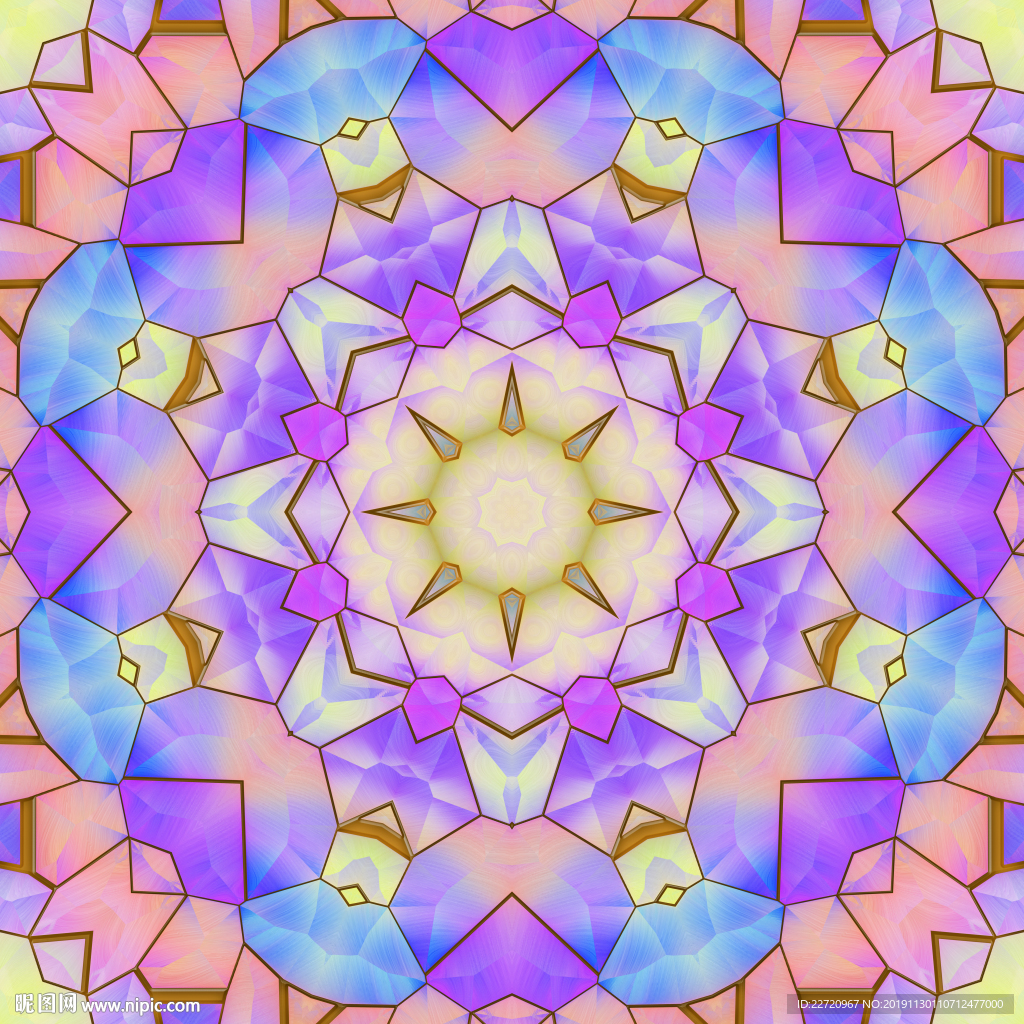 色块拼花