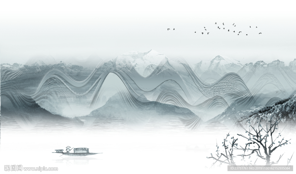禅意水墨山水