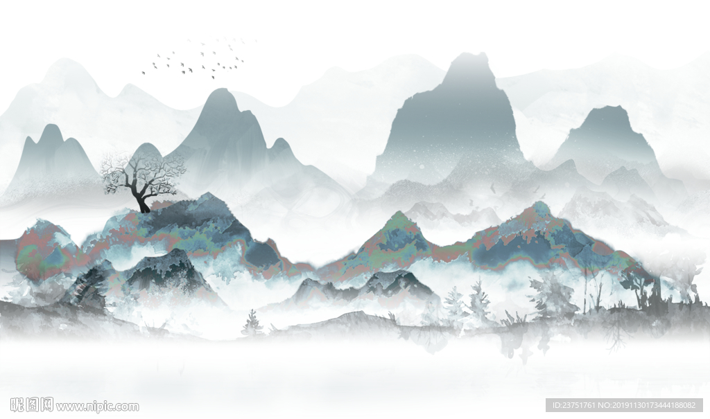 山水国画