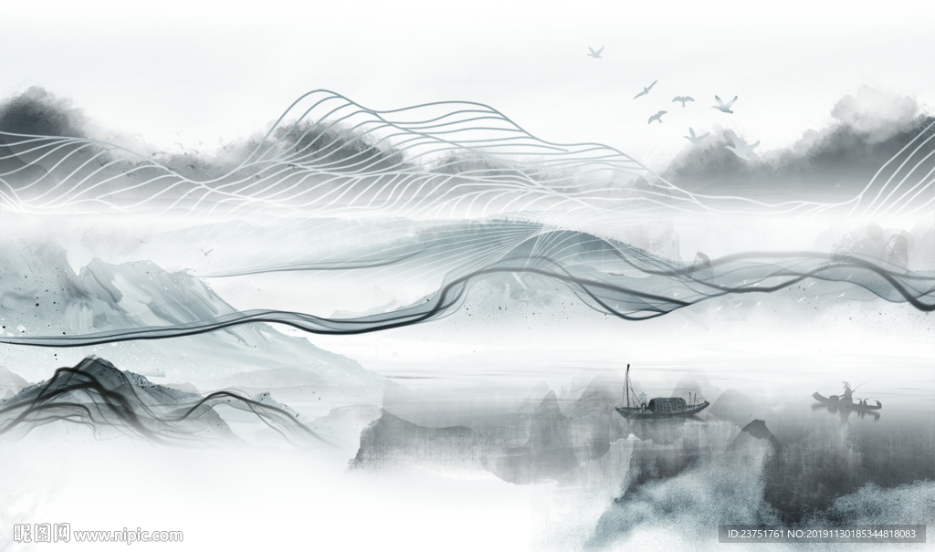 新中式山水
