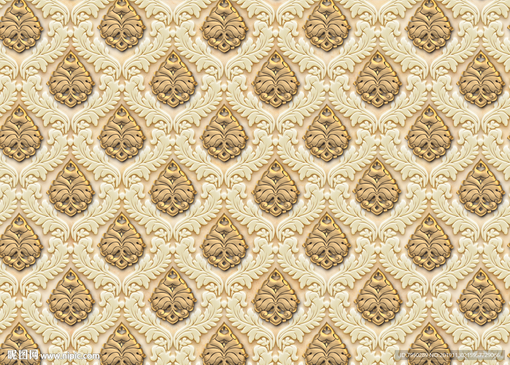 金属浮雕墙纸背景墙