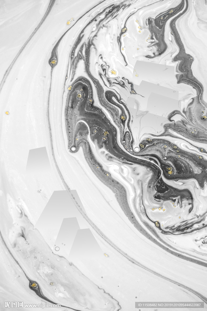 新中式黑白山水