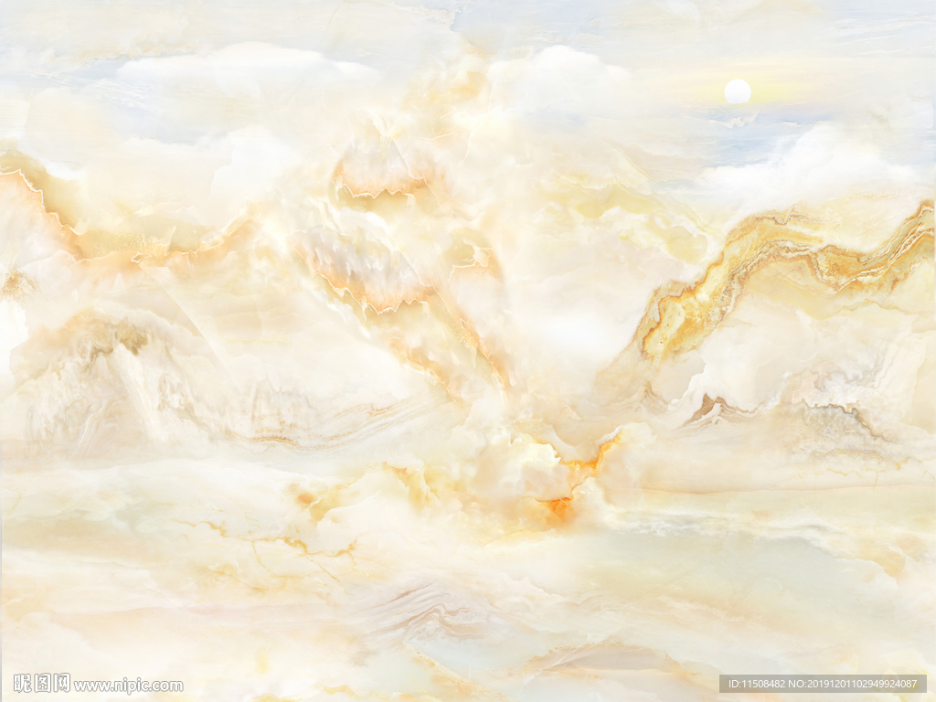 旭日东升大理石纹