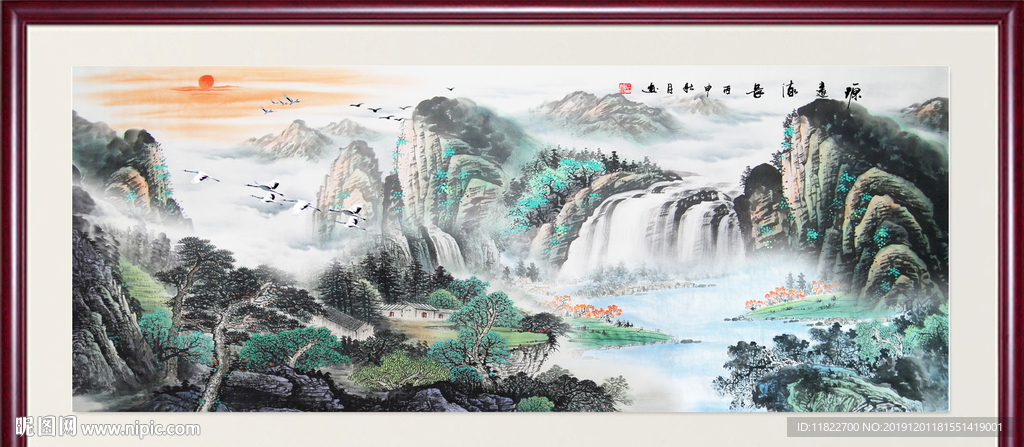 巨幅山水画