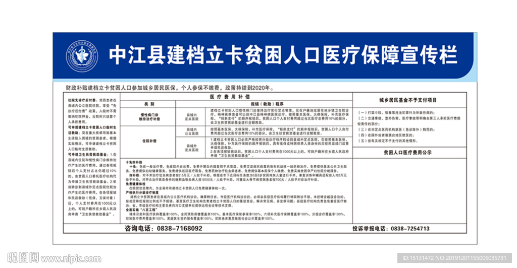 中江县建档立卡贫困人口医疗宣传